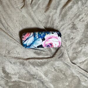 Vera Bradley Floral Hard Eyeglass Case in Pink & Navy